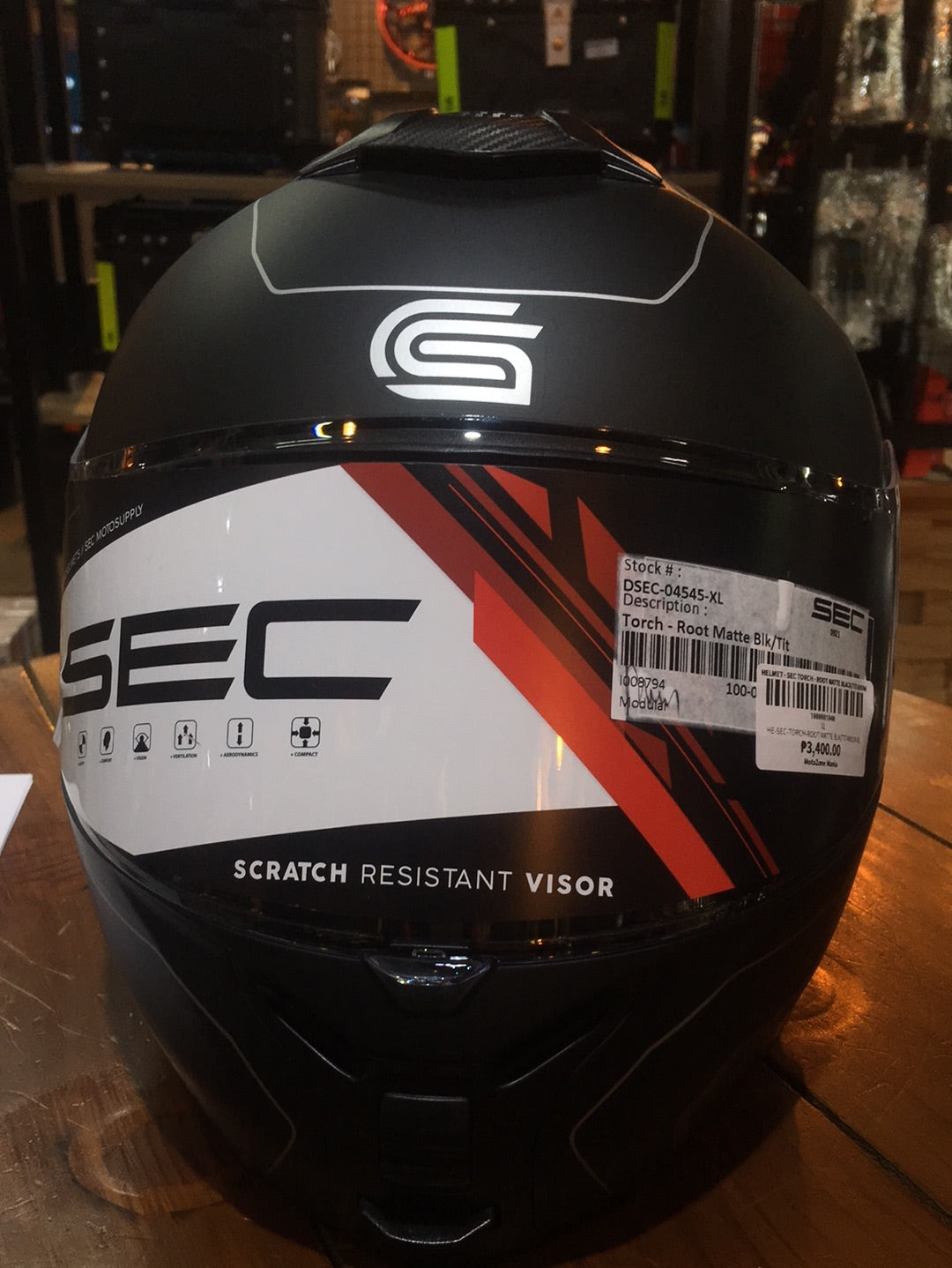 sec torch helmet