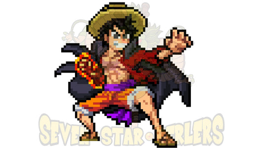 My 32x32 Take on Luffy's Snake man Transformation - pixel art post - Imgur