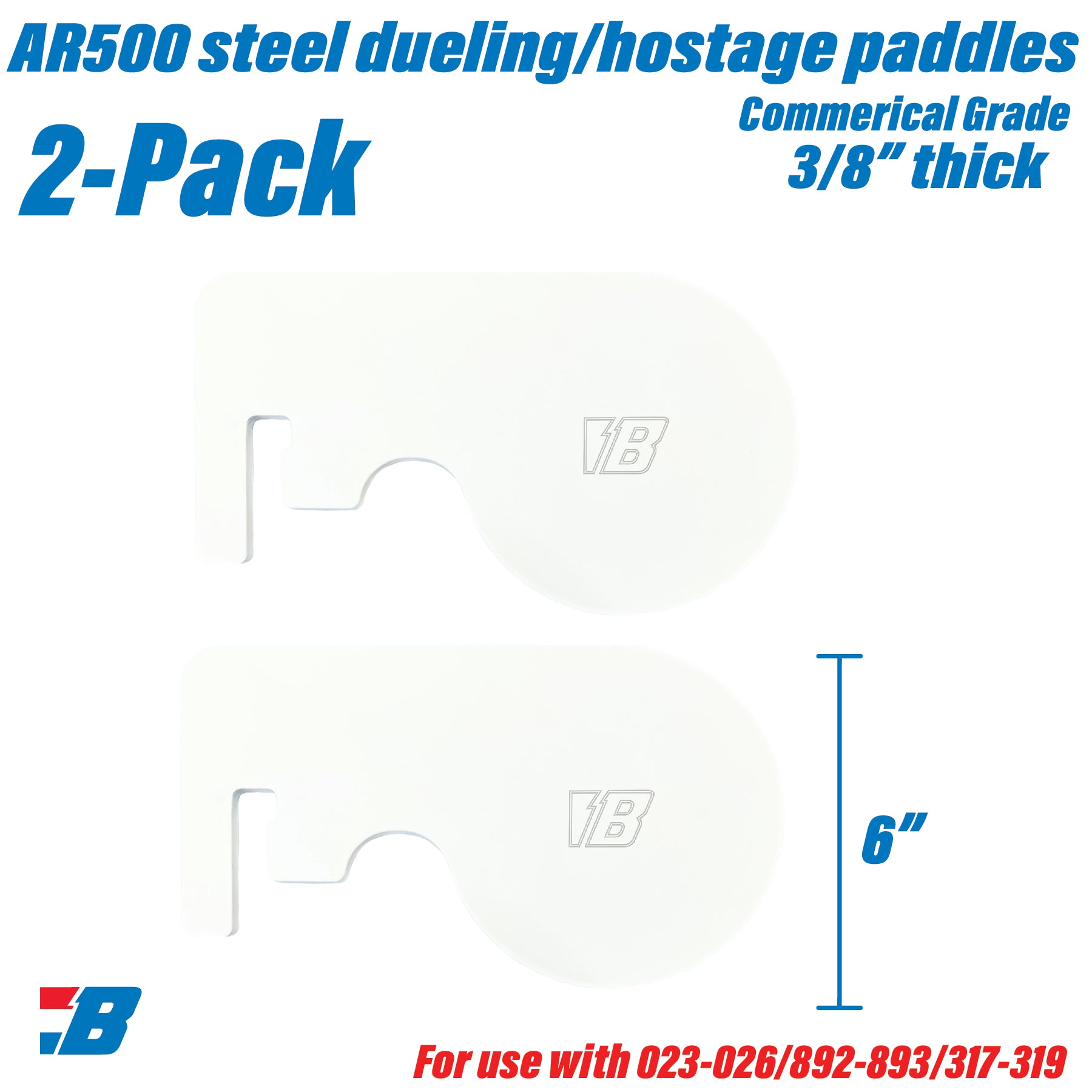 Bash Targets Dueling Paddle - 3/8"