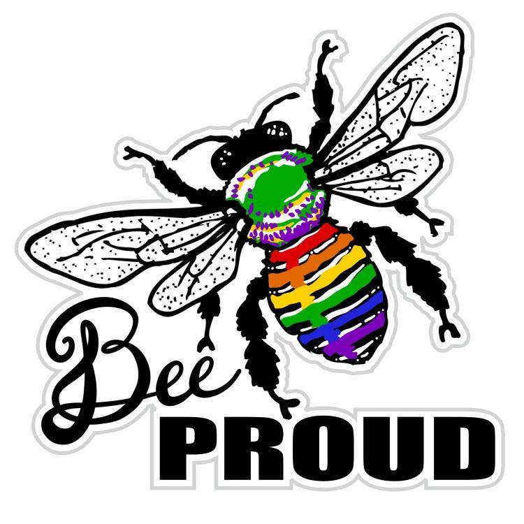 Bee Proud Gay Pride Sticker