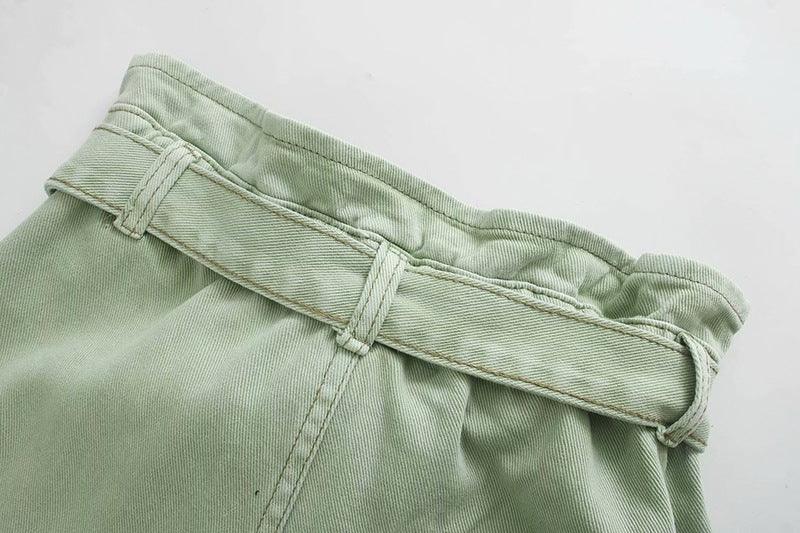 High waist mint color shorts – SEOUL STYLEZ