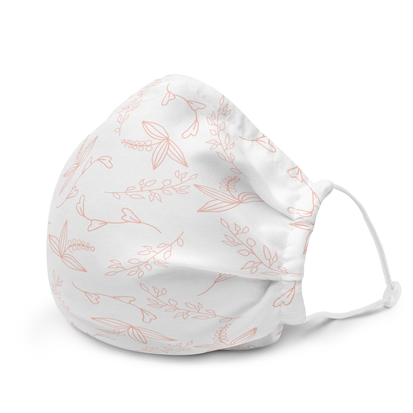 White Floral - Sustainably Made Premium Face Mask