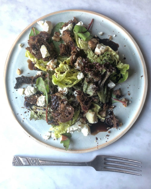 Blue Cheese & Hazelnut Salad with Hickey’s Barm Brack Croutons by Trish Deseine