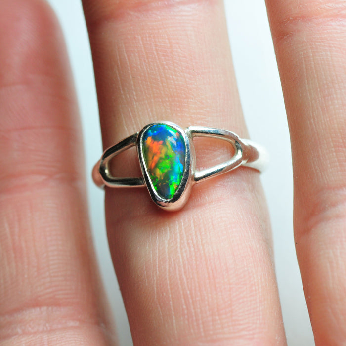 You were all so nice about my smoked Ethiopian opal ring I thought I'd  share my only other opal piece, which I also adore. You seem like a nice  community, thanks for