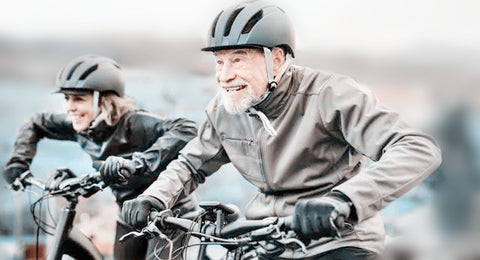 Seniors Riding Ebike