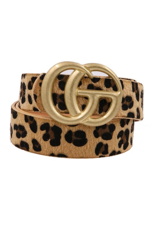 gg leopard belt