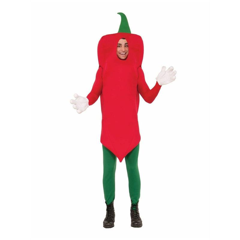 Adult Red Hot Chilli Pepper Costume Funny Fancy Dress Adult Stag Do Ou ...