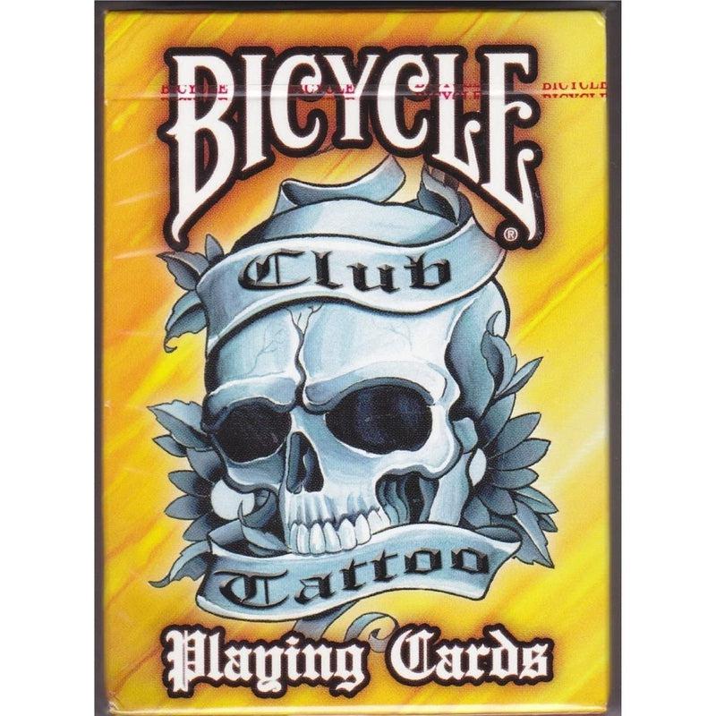 Bicycle Club Tattoo Playing Cards, Yellow - The Online Toy Store