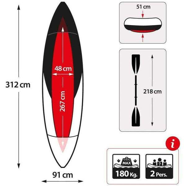 skedaddle inflatable kayak