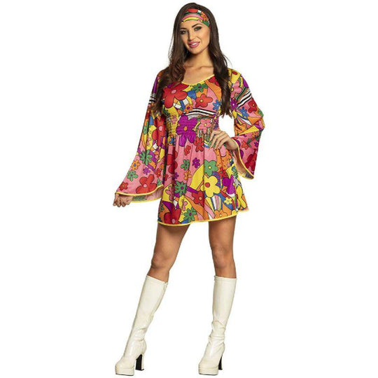 Smiffy's Women's Hippy Flower Power Costume : : Clothing, Shoes &  Accessories