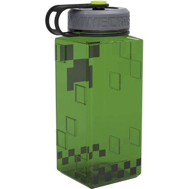 Minecraft Mob Heads Stainless Steel Water Bottle Green (One Size)