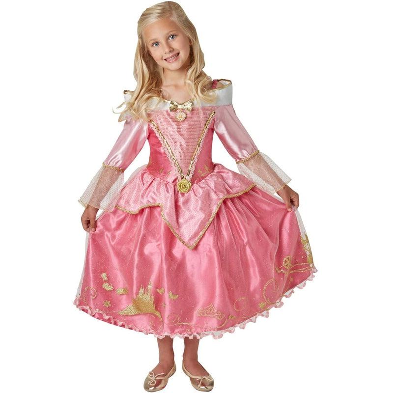 Official Disney Princess Sleeping Beauty Aurora Ballgown Girls Costume ...