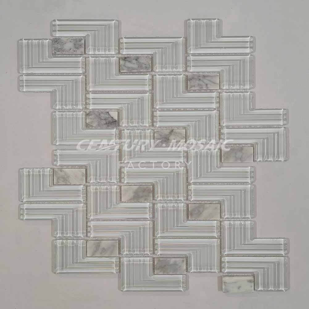 Glass Mix Marble Stone Mosaic Manufacturer