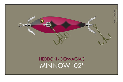Heddon Classic Minnow Lures, Fishing Lure Art