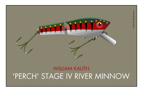 Kauth Pike Stage 4 River Minnow | Fishing Lure Art