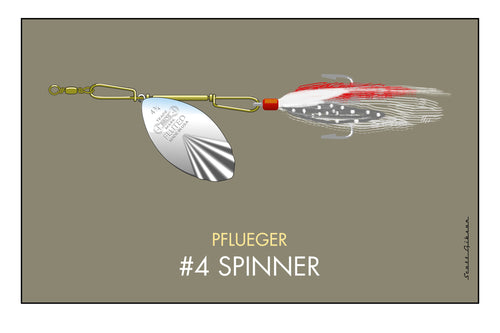 Pflueger Mustang, Fishing Lure Art