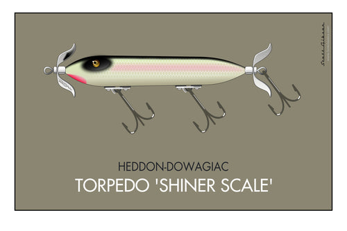 Wiggler 'Natural Chub', Fishing Lure Art