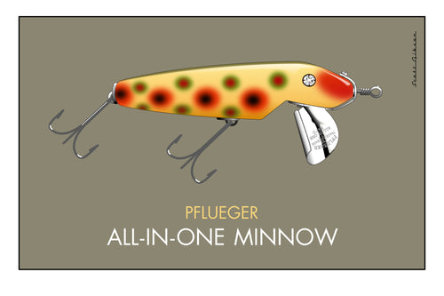 The Rhodes Minnow, Fishing Lure Art