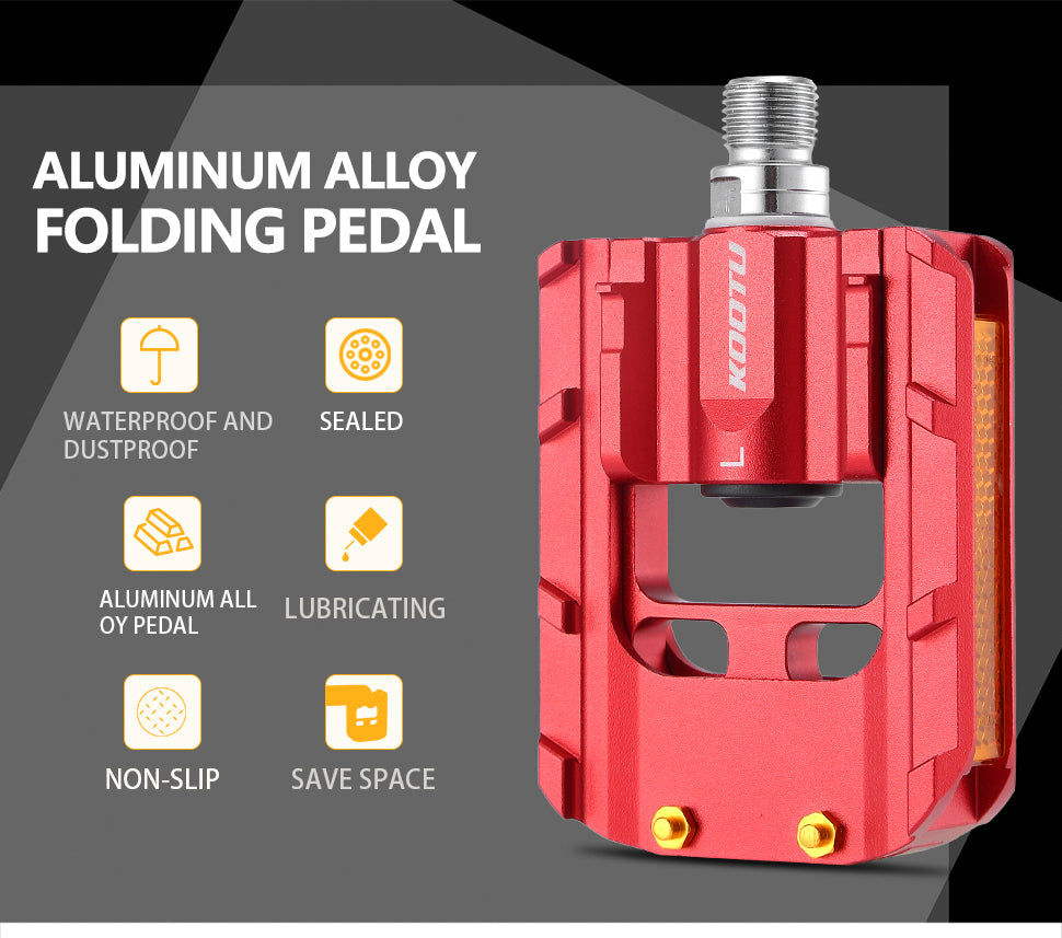 KOOTU Faltpedale Faltpedale aus Aluminiumlegierung