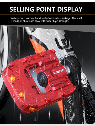 KOOTU foldable pedals waterproof pedals