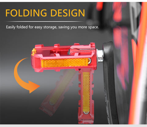 KOOTU foldable pedals with folding design