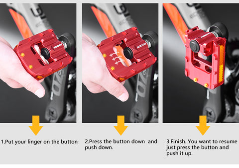 Only 3 steps to install a kootu foldable pedals