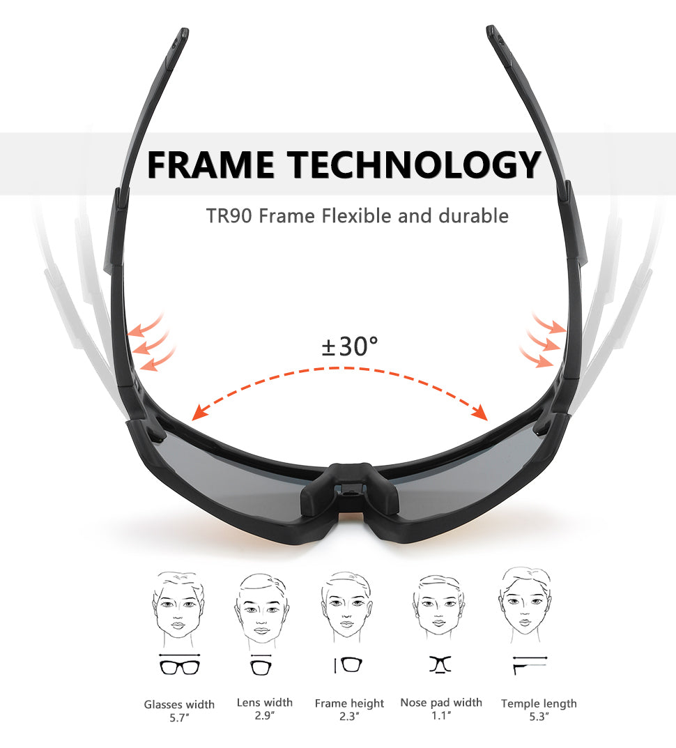 TR90 Frame Radsport-Sonnenbrille