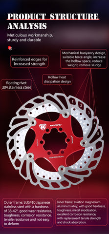 KOOTU bicycle brake cooling rotor