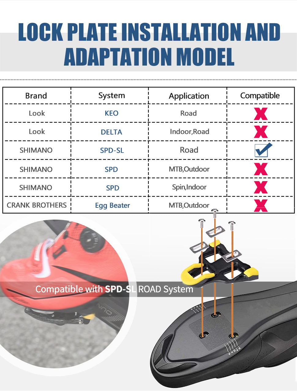 KOOTU Rennradpedale Carbon Muster Clip Pedale für KEO Look Pedale SPD System - KOOTU BIKE