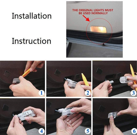 How To Install Wireless Car Door Logo Lights, Step-by-Step DIY Tutorial &  Review