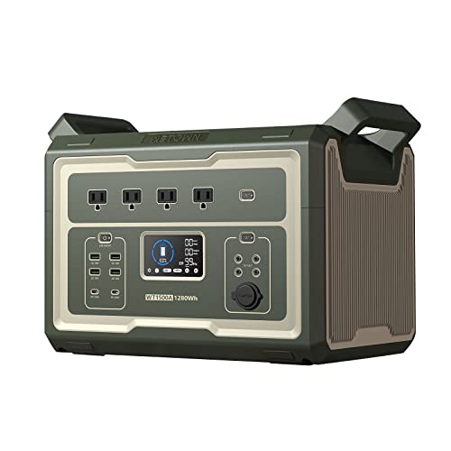 FOSSiBOT F2400 Portable Solar Generator with Solar Panel, 2400W 6 X AC  (4800W Peak), LiFePO4 Power Station 2048Wh /110V/ 1.5H Fast Charging/ 16