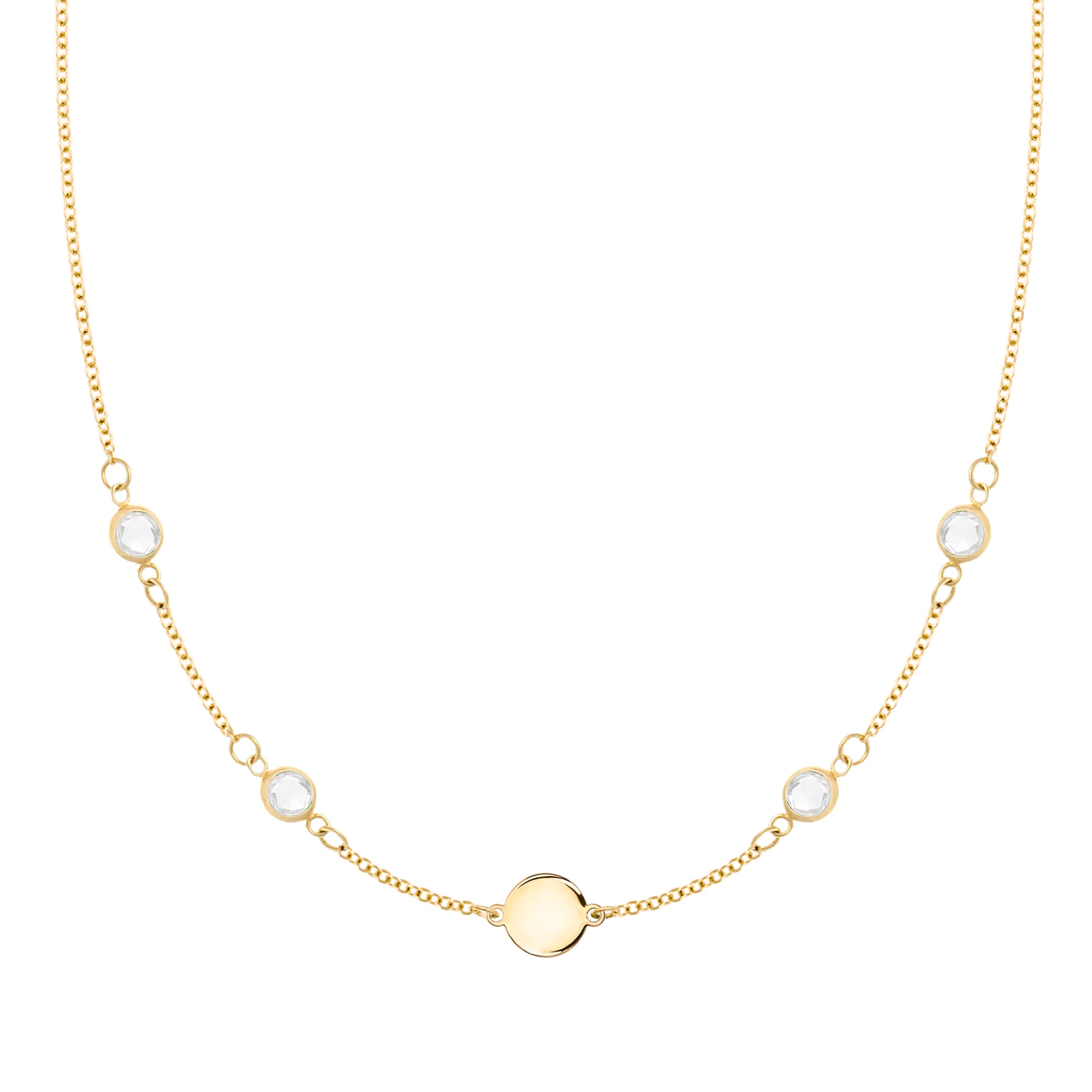 Gold Charm LV Necklace – Simply Caii