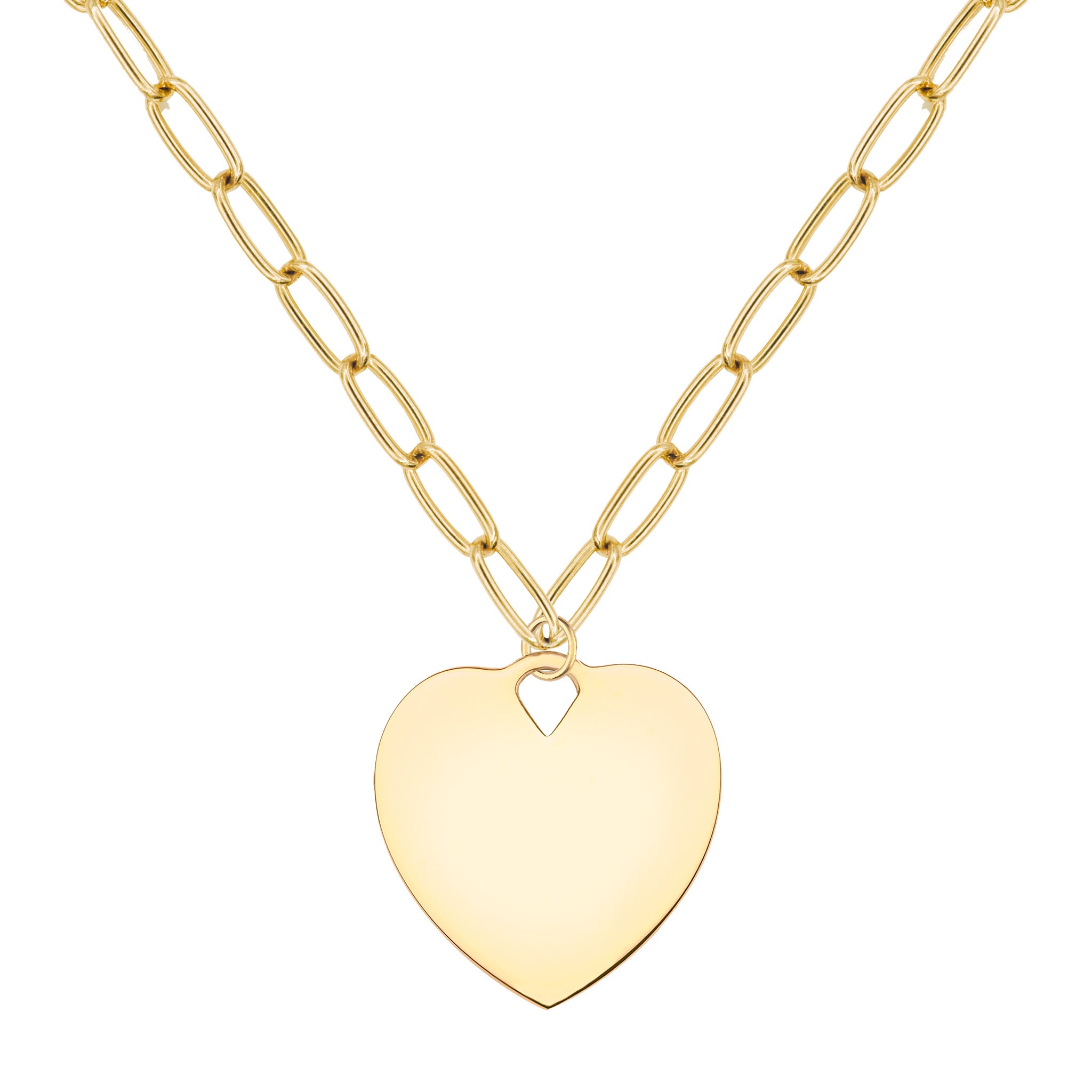 Tiffany & Co 18K Yellow Gold Heart Tag Choker Necklace -  Israel