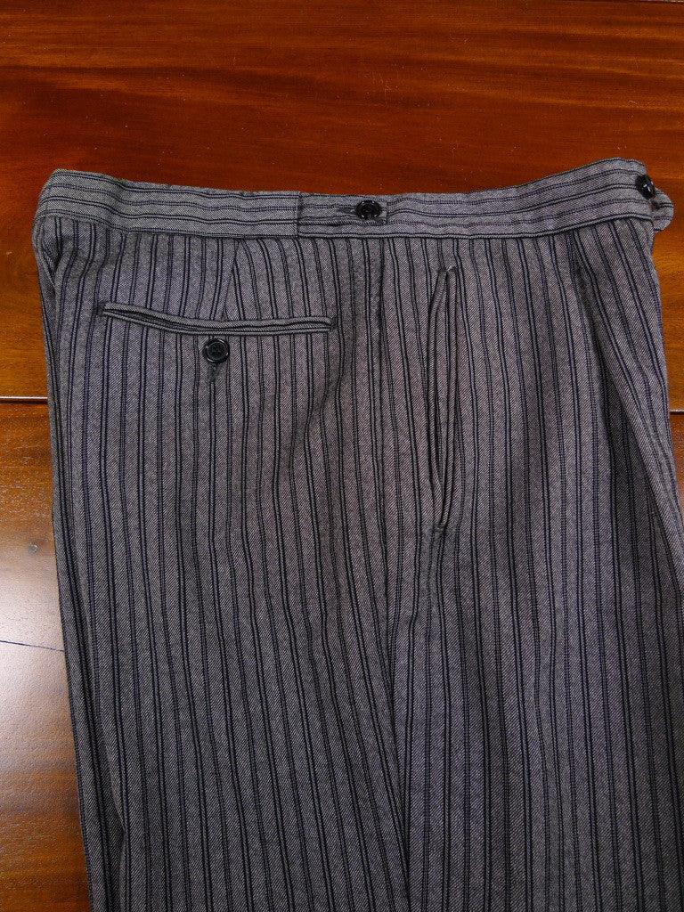 Ex-Hire Grey / Black 'Cashmere-Stripe' Morning Trouser - most sizes ...