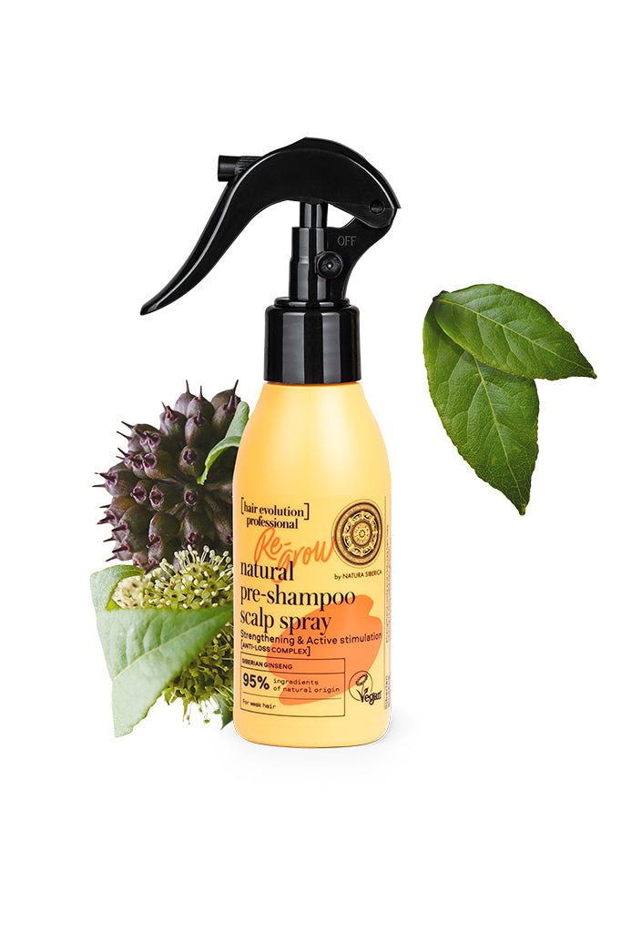 Re-Grow Strengthening Pre-Shampoo Scalp Spray 115ml | Natura Siberica - NS  | Natura Siberica