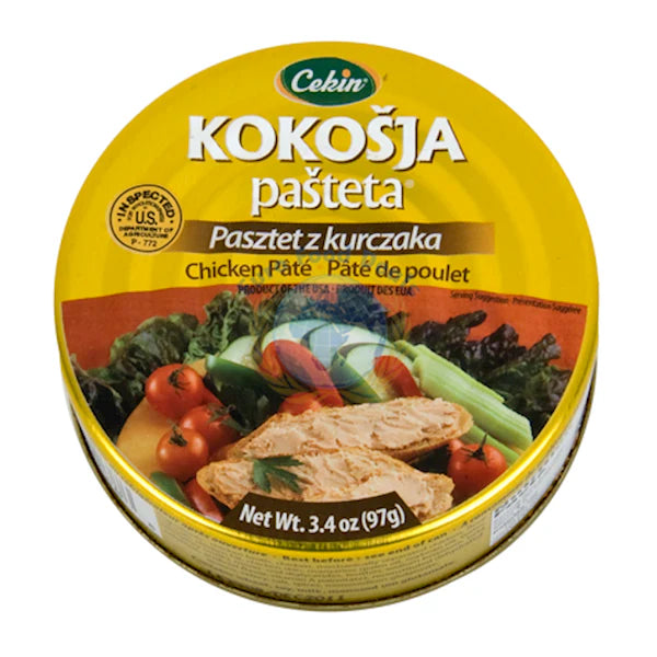 Cekin Chicken Pate - 3.4oz Cans x 48 Pack (Croatia)