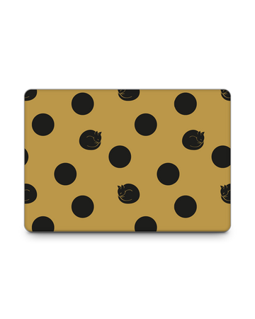 Polka Cats 15 inch MacBook Skin