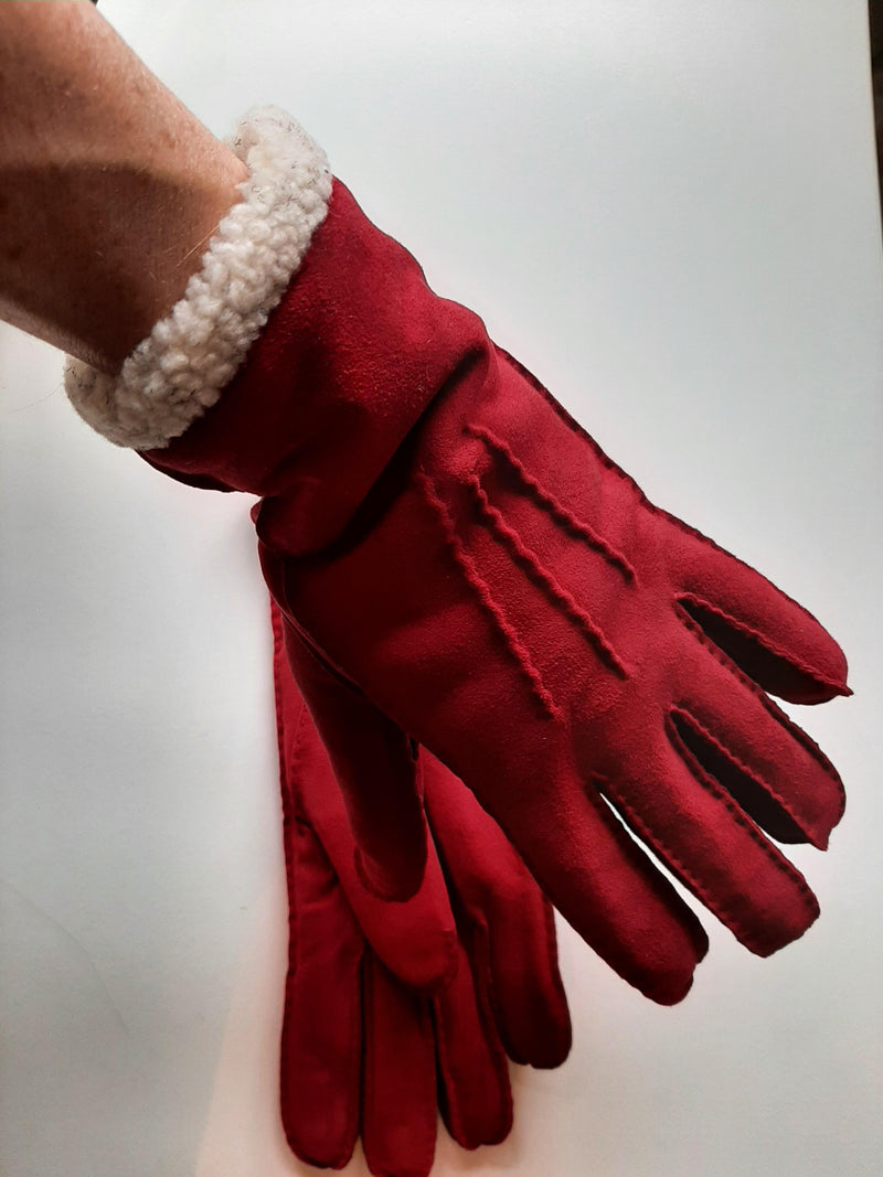 Koopje Staan voor Puno Glove Story Dames Handschoen Suede Rood Maat M – Ger Schoen Lederwaren