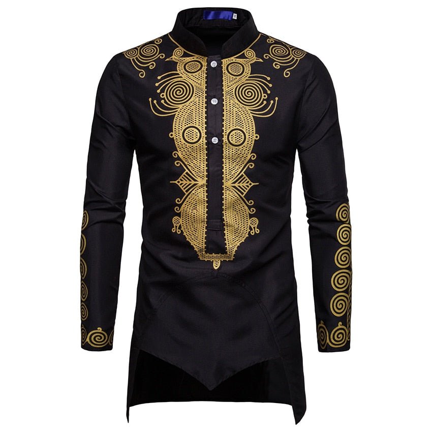 Ropa de bordado de camisa - Diseño tribal - Camisa de hombre - ENVÍO GRATIS  - ¡Compre ahora!