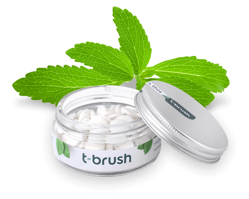 T-Brush SpearMint Toothpaste Tablet