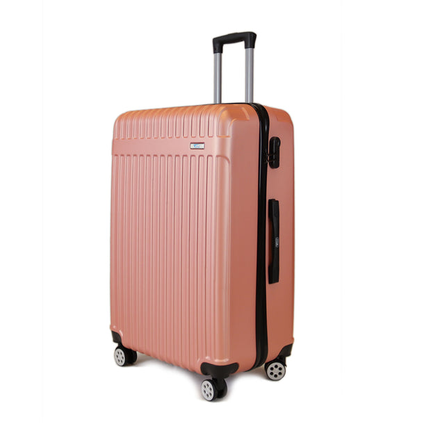 Yinton Chic ABS Luggage Trolley Medium Size 24" inch, Rose