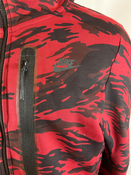 nike tech red camo hoodie