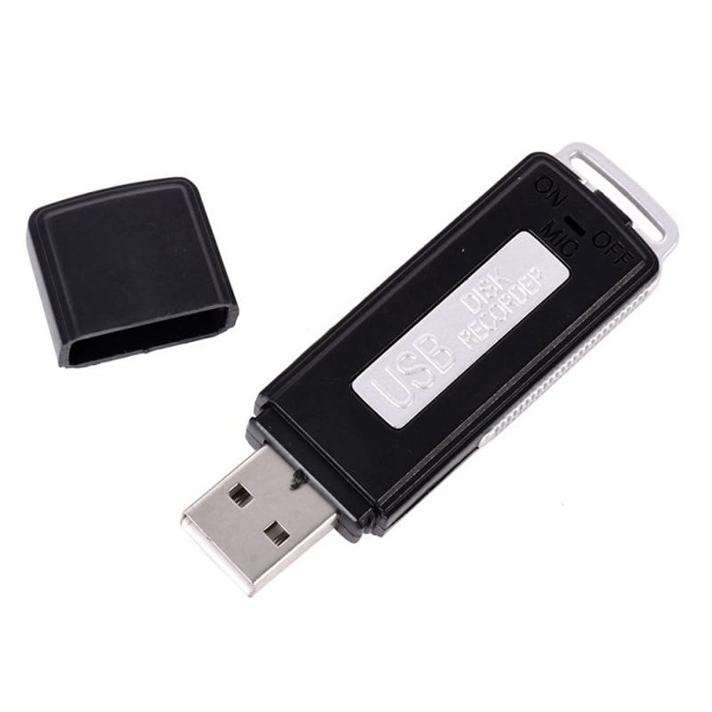 Mini Voice Recorder USB 8GB with Mic, Rechargeable Digital Audio