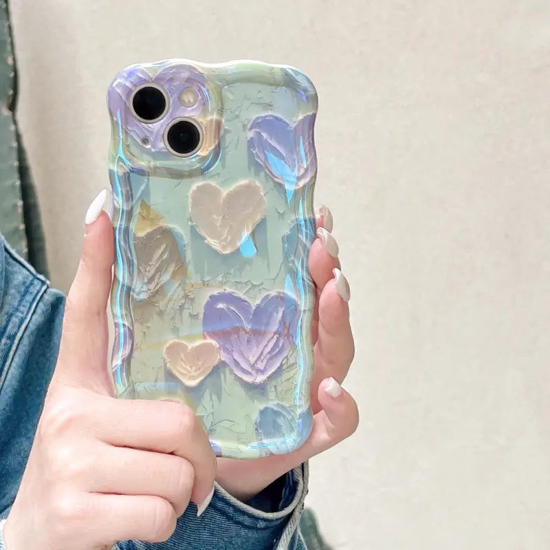 Love Phone Case with Advanced Oil Painting