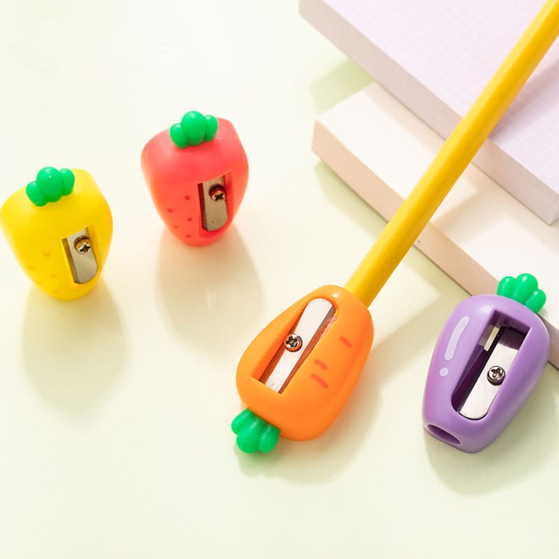 Cute Fruit and Vegetable Pencil Sharpener, Small Portable