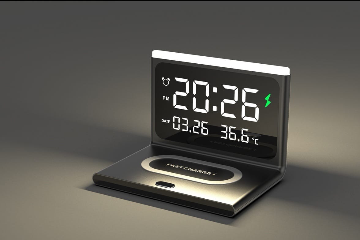 Wireless Charger Multi-functional Creative Six-in-one Portable Alarm Clock