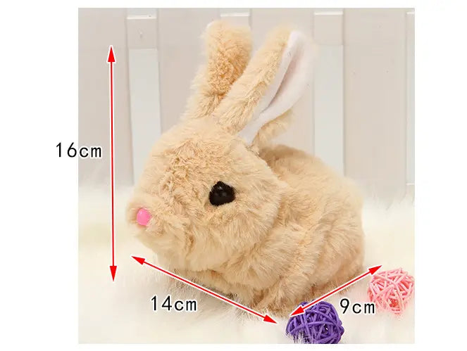 Jumping Plush Little White Rabbit