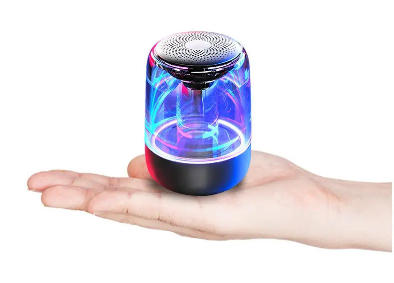 Portable Wireless Bluetooth Speaker with Powerful Bass and LED Lights