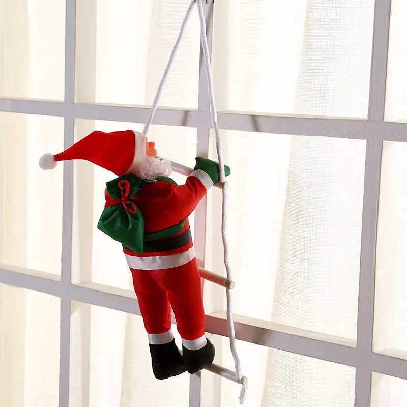 Santa Claus Ladder Christmas Ornaments