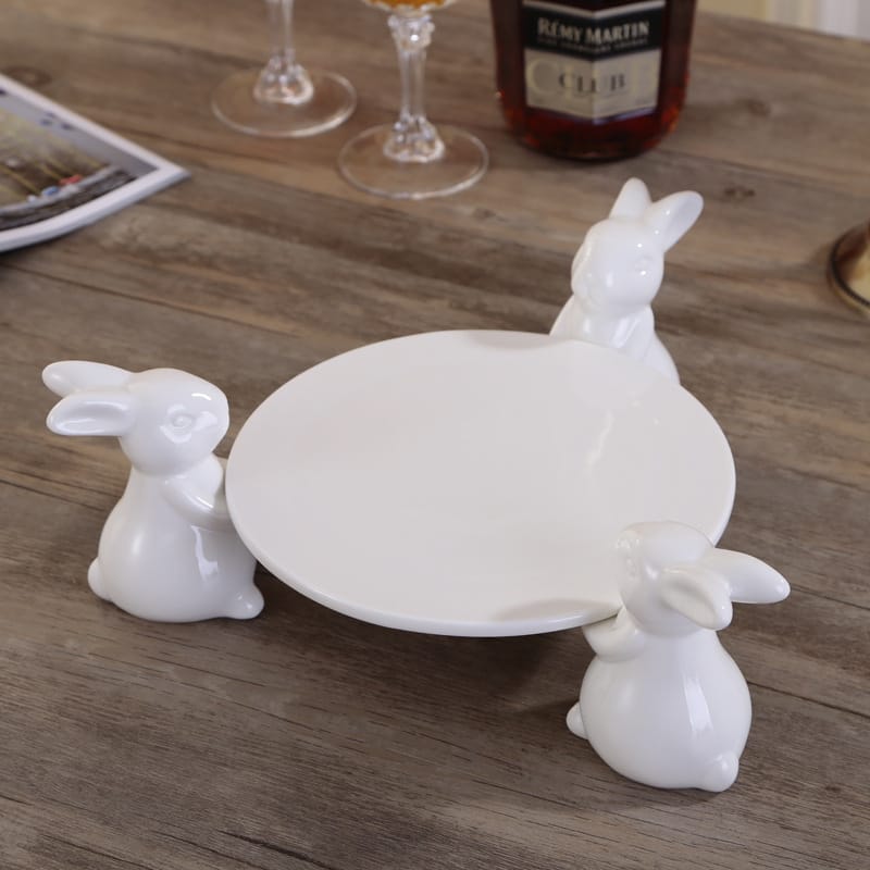 Rabbit Dessert Plate Set